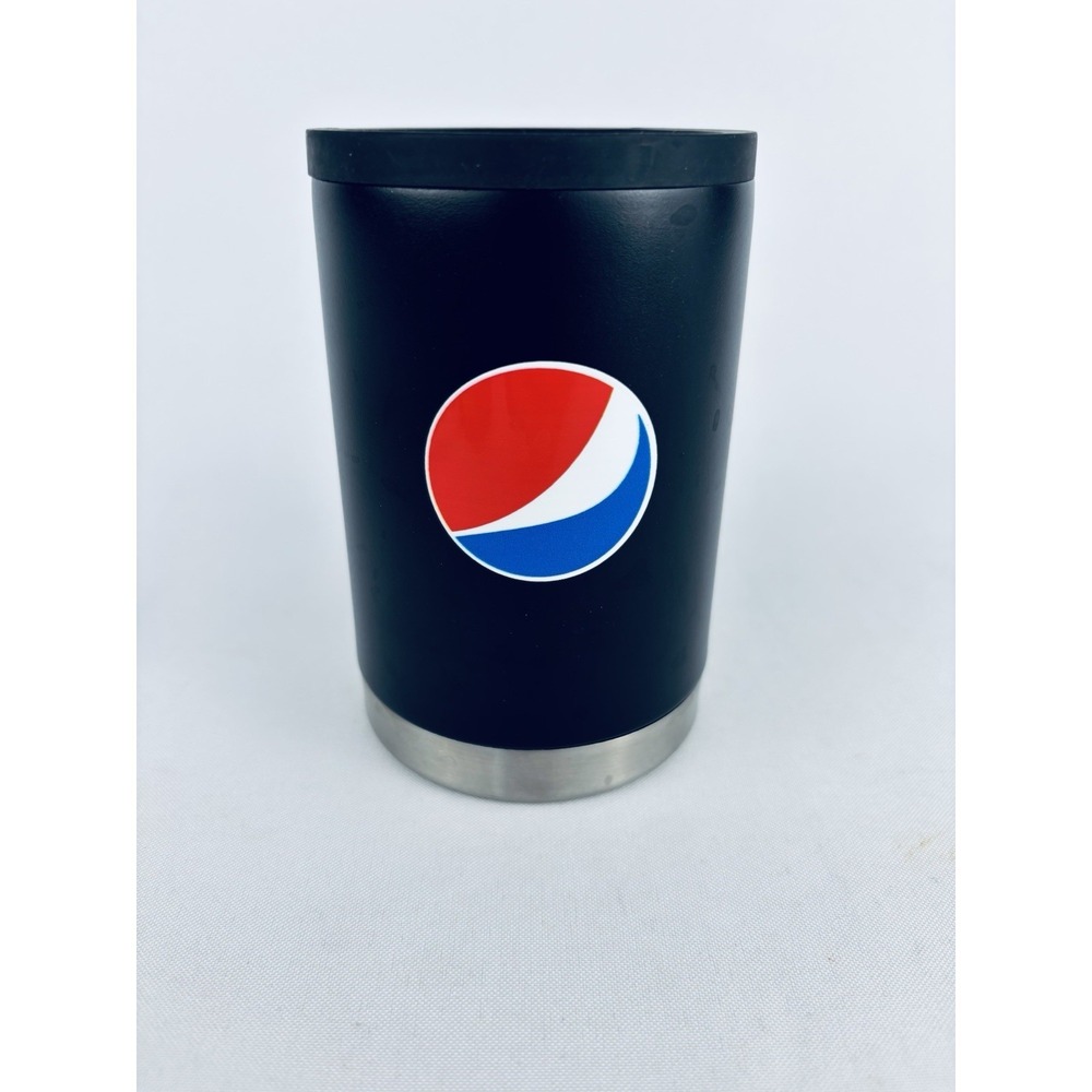 Pepsi Insulated Black Tumbler Can Koozie Coozie